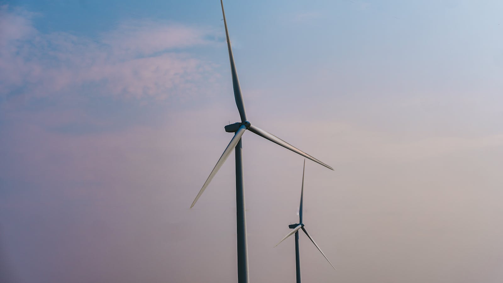 Wind turbines in a rural landscape