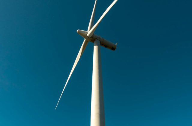 Open rural land suitable for a wind turbine