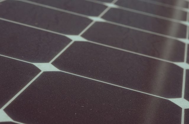 Portable solar panel kit set up outdoors
