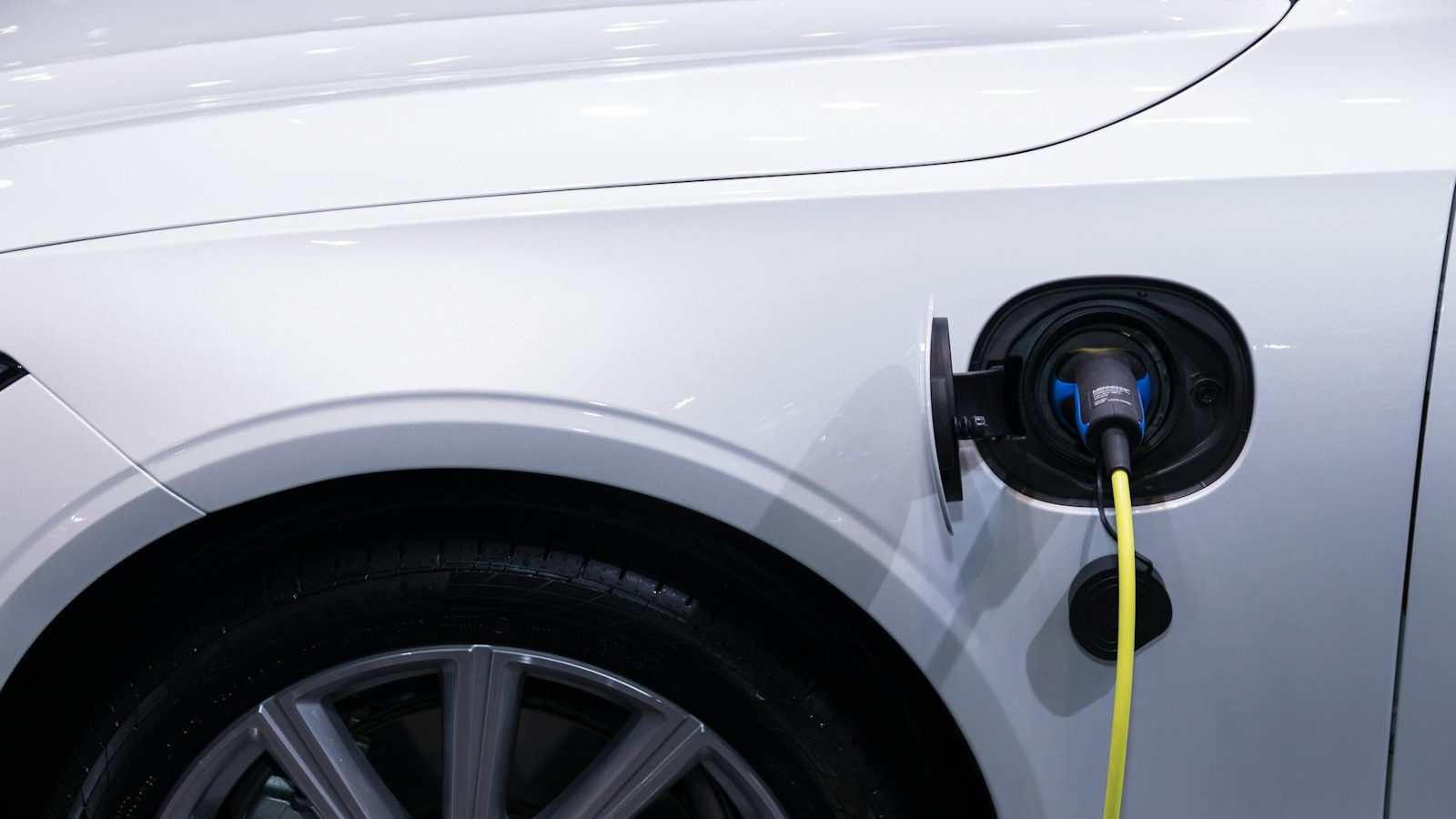 Home EV charging unit on a garage wall